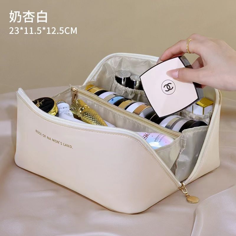 Korean Style Cosmetic Bag Portable Large Capacity High Sense Internet Celebrity 2024 New Travel Cosmetics Wash Bag