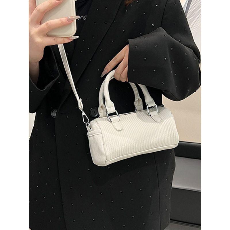 Hand-Carrying Bag Women's 2024 Spring/Summer South Korea Simple Fashion Shoulder Bag Texture Niche Messenger Bag for Women