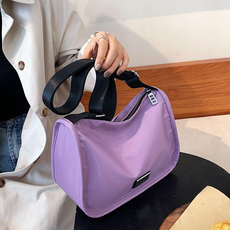 Small Bag for Women 2024 Autumn New Fashion Oxford Cloth Shoulder Small Square Bag Internet Hot Messenger Bag