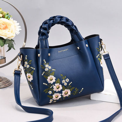 One-Shoulder Crossbady Handbag 2024 New Middle-Aged Mother Women's Bag Elegant All-Match Big Bag for Middle-Aged and Elderly Grandma