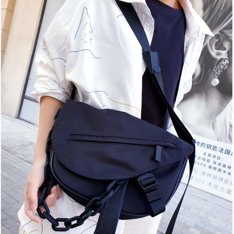 2024 New Year's New Ur High Street Style Acrylic Chain Bag Men's and Women's Same Style Lover's Bag Shoulder Messenger Bag Fashion Brand