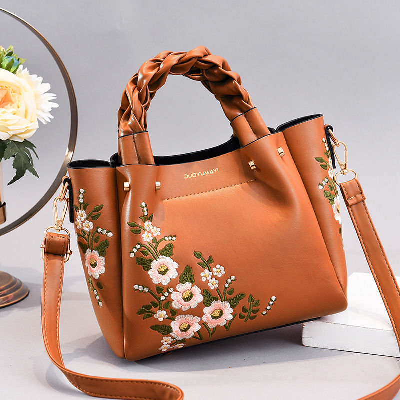 One-Shoulder Crossbady Handbag 2024 New Middle-Aged Mother Women's Bag Elegant All-Match Big Bag for Middle-Aged and Elderly Grandma