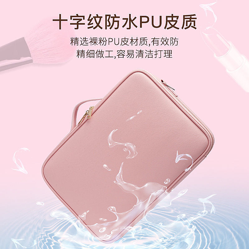 Portable Pink Girly Heart Makeup Bag Female Portable Travel Cosmetics Storage Bag Ins Style Super Popular Professional