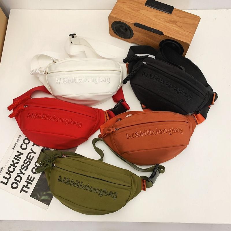 Chest Bag Crossbody Bag 2024 New All-Match Sports One-Shoulder Niche Messenger Bag Waist Bag Ins Casual Backpack Men and Women Same Style