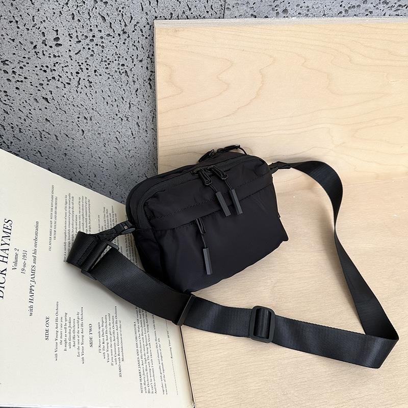 Simple Casual Shoulder Bag Oxford Cloth Wide Shoulder Strap Large-Capacity Crossbody Bag Men and Women Commuter Bag Summer New Products in Stock