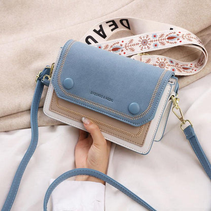 New Korean Version Women's Shoulder Bag Casual Versatile Crossbody Bag Small Bag Sweet Women's Bag Fashionable Small Square Bag Trend