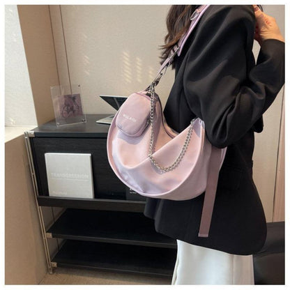 Large Capacity Bag for Women Spring and Summer All-Match 2024 New Shoulder Messenger Bag Texture Popular Ladies Niche Dumpling Bag