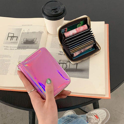 Laser Card Holder Female Multiple Card Slots Large Capacity 2024 New Exquisite High-End Bank Card Storage Card Holder Small Card Holder