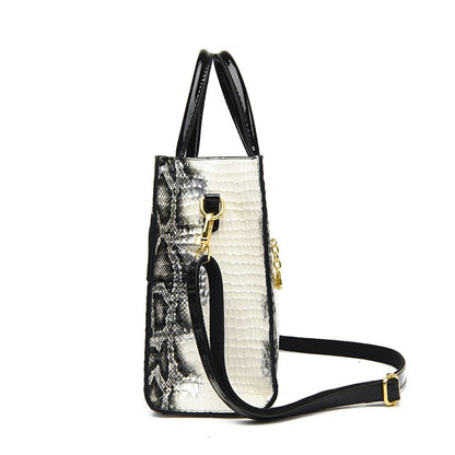 High Quality Crocodile Patterned Portable Women's Bag 2024 New Middle-aged Mom Crossbody Bag Fashion Shoulder Bag