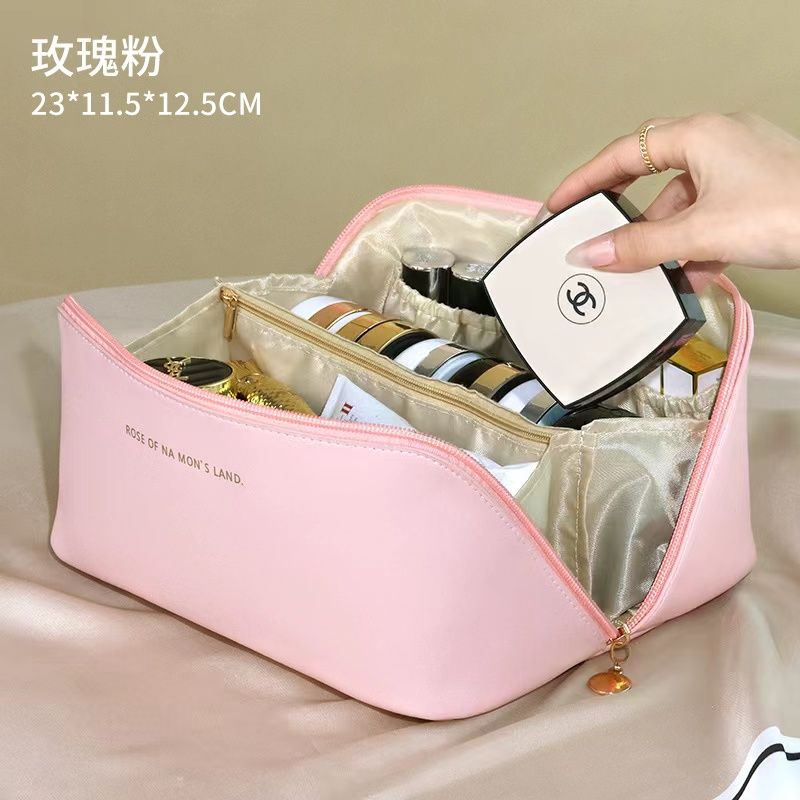 Korean Style Cosmetic Bag Portable Large Capacity High Sense Internet Celebrity 2024 New Travel Cosmetics Wash Bag