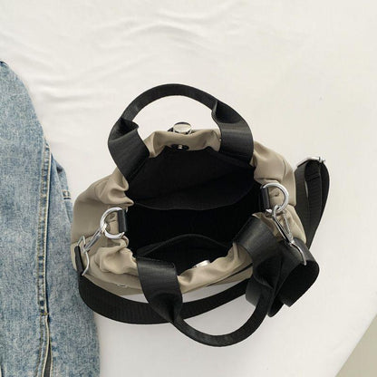 2024 New Mori Style Ins Bucket Bag Women's Bag Casual All-Match Shoulder Messenger Bag Good-looking Idle Style Handbag Women's Advanced Bag