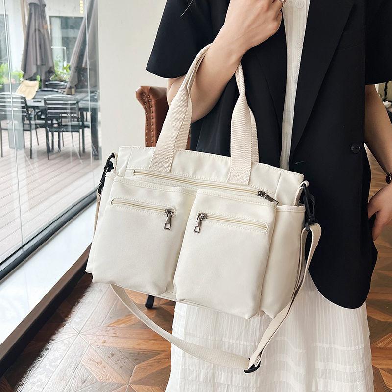 Good-looking Women's Nylon Cloth 2024 New Large Capacity Shoulder Simple and Lightweight Fashion Commuter Portable Tote Bag