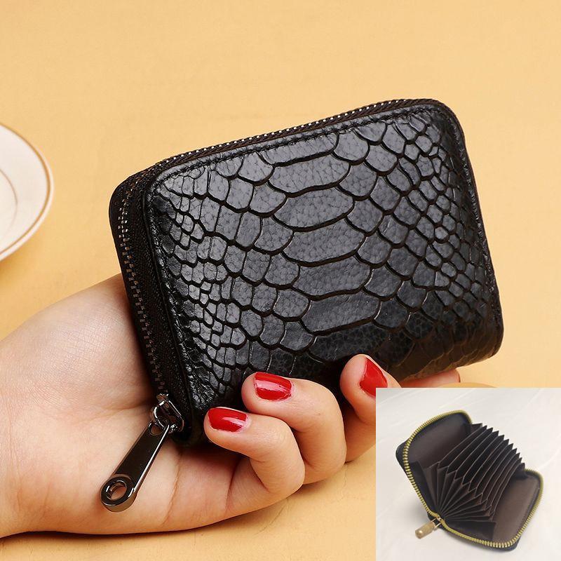 2024 New Fashion PU Pickup Bag Women's Leisure Simple Card Case Small and Large Capacity Multiple Card Positions Men's and Women's Bank Card Case