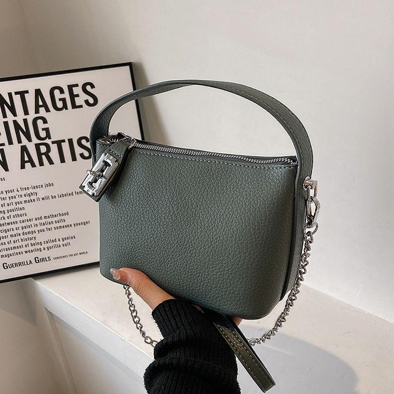 Milk Tea Color High-Grade Bag Women's Fashionable Stylish Simple and Versatile Women's Bag Refined Grace Women's Bag Crossbody