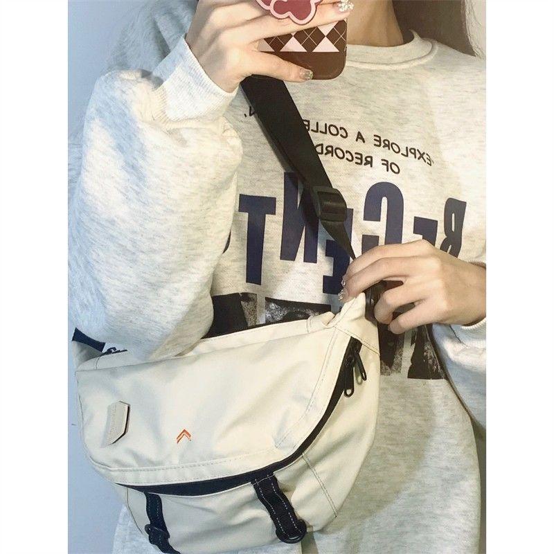 Japanese Style Harajuku Sports Waist Bag Casual Chest Bag Men South Korea Retro Easy Matching Tooling Crossbody Bag Female Niche