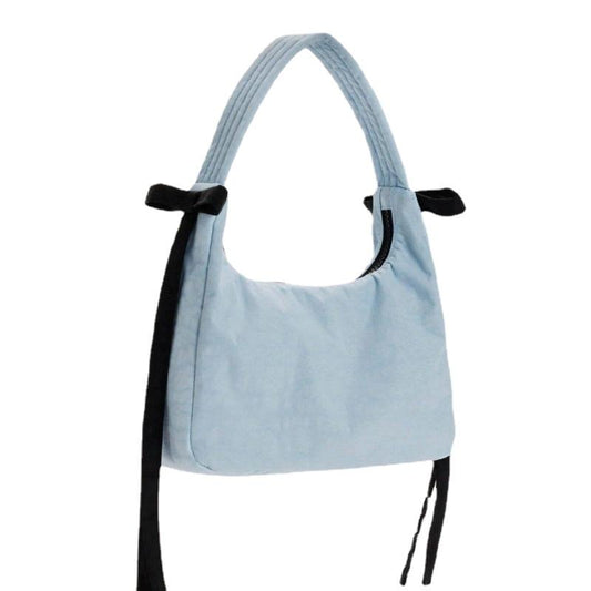 2024 New Original American Mini Nylon Tote Women Bow Special-Interest Design Wear-Resistant Underarm Bag female