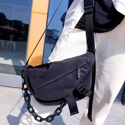 2024 New Year's New Ur High Street Style Acrylic Chain Bag Men's and Women's Same Style Lover's Bag Shoulder Messenger Bag Fashion Brand