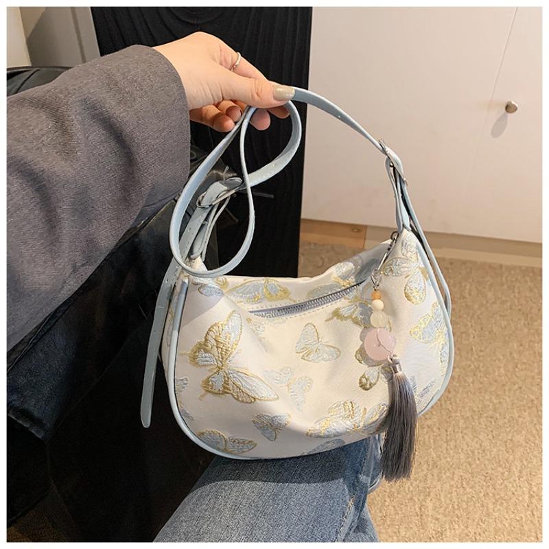 New Chinese Style National Style Trendy Small Bags Women's 2024 New Summer Commuter Shoulder Messenger Bag Dumpling Bag