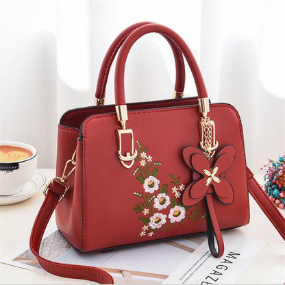 Women's Bag 2024 New Fashion All-Match Korean Style Shoulder Messenger Bag Ladies' Mom Bag Embroidered Large Capacity