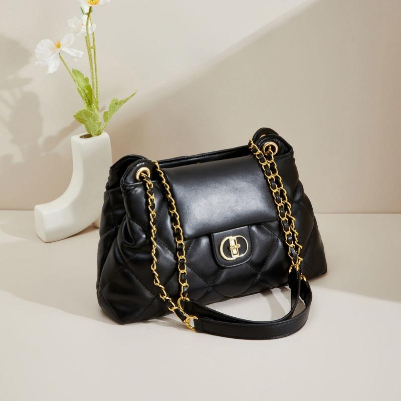Diamond Style Tote Bag Women's 2024 New High-Grade Chain Shoulder Large Capacity Versatile Crossbody Commuter