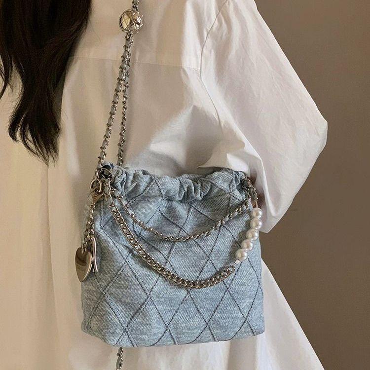 High Quality Fashion Best-Selling Bucket Bags Women's 2024 New Summer Popular Chain Shoulder Messenger Bag female