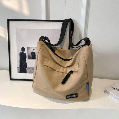 Nylon Cloth Bag Women's Tote Bag Large Capacity Autumn and Winter Crossbody 2024 New Fashion All-Match Shoulder Commuter Bag