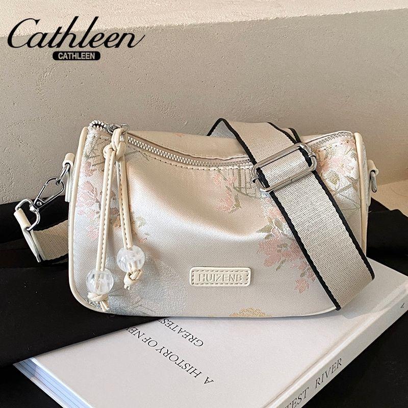 New Chinese Style Bag for Women New All-Matching Crossbody Cloth Bag Design Sense Niche Ladies Pillow Bag female