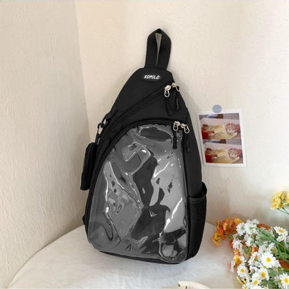 2024 New Casual Sports One-Shoulder Girl Male Fashion Brand Cute Large-Capacity Crossbody Bag Girl Chest Bag Harajuku Travel Bag