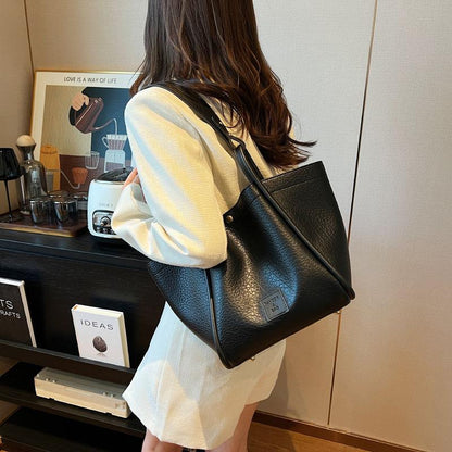 Niche Underarm Bag Women's Bag 2024 New Fall Winter Trend Retro Tote Bag Japanese Style Large Capacity Vegetable Basket Bag