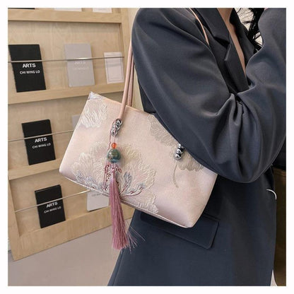 New Chinese Style Messenger Bag 2024 New Women's Bag Summer High Sense Good-looking Shoulder Bag Temperament All-Match Bag