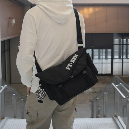 Messenger Bag Men's Handsome Trendy Backpack Men's Shoulder Bag Student Bag Boys Bags Large Capacity Messenger Bag Women's