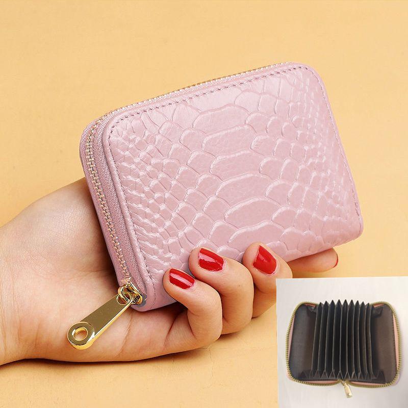 2024 New Fashion PU Pickup Bag Women's Leisure Simple Card Case Small and Large Capacity Multiple Card Positions Men's and Women's Bank Card Case