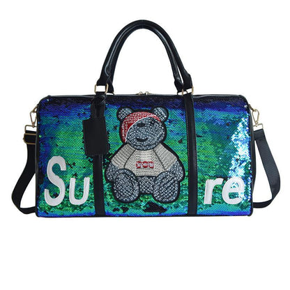 Women's Travel Bags, Large Capacity Short Distance Luggage Bags, Fashionable Dry and Wet Separation Fitness Bags, Swimming Yoga Bags