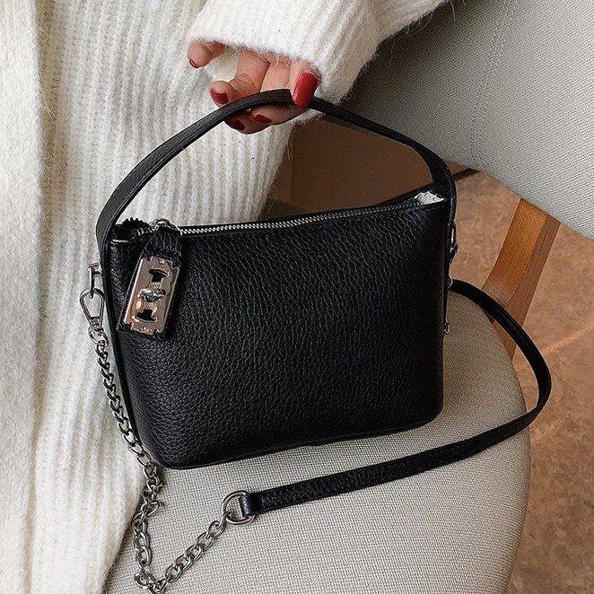 Milk Tea Color High-Grade Bag Women's Fashionable Stylish Simple and Versatile Women's Bag Refined Grace Women's Bag Crossbody