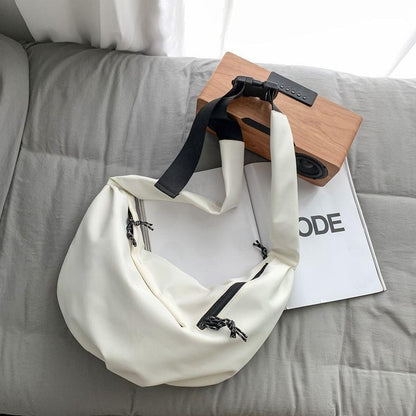 Special-Interest Design Bag Women's Large Capacity 2024 New Summer One-Shoulder Crossbody Commuter Dumpling Bag Sports Backpack for Men and Women Couple