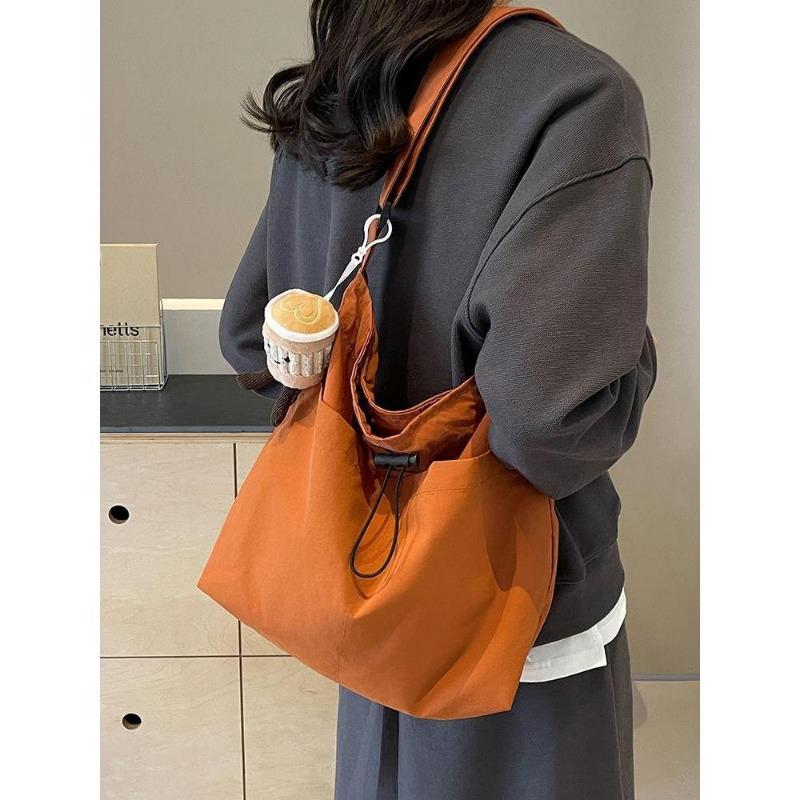 Casual Big Bag Women's 2024 New Fashion Cloth Bag Shoulder Bag Large Capacity Totes Class Commuter Messenger Bag