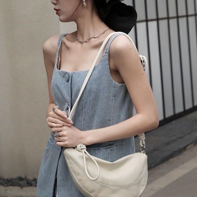 Niche High-End Dumpling Bag Female 2024 Popular Soft Leather Versatile Messenger Bag Fashion Shoulder Underarm Commuter