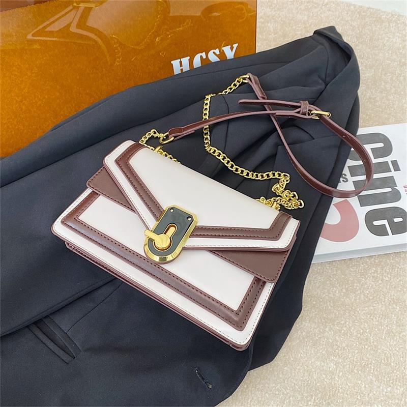 High End, Niche, and Foreign Style Small Bags 2024 New Women's Bags Summer Versatile Chain Crossbody Bags Popular Small Square Bags