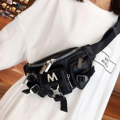 Design Sense Niche Bag Female 2024 New Crossbody Bag High Sense Fashion Genuine Leather Chest Bag Casual Waist Bag Summer Tide