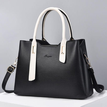 Women's Bag Fashion Light Luxury Mom's Bag 2024 New PU Simple and Magnificent Women's Handheld Shoulder Bag Tidal Crossbody Bag