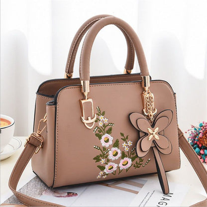 Women's Bag 2024 New Fashion All-Match Korean Style Shoulder Messenger Bag Ladies' Mom Bag Embroidered Large Capacity