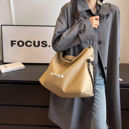 Large Capacity Bag for Women 2023 New Travel Messenger Bag Class Commuter Bag Work Tote Bag Cloth Shoulder Bag