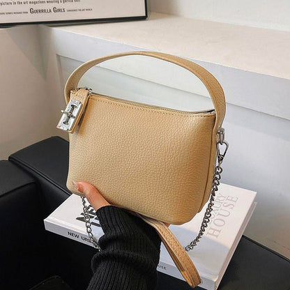 Milk Tea Color High-Grade Bag Women's Fashionable Stylish Simple and Versatile Women's Bag Refined Grace Women's Bag Crossbody