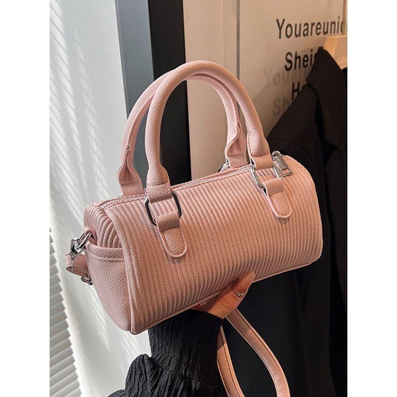 Hand-Carrying Bag Women's 2024 Spring/Summer South Korea Simple Fashion Shoulder Bag Texture Niche Messenger Bag for Women