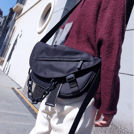 2024 New Year's New Ur High Street Style Acrylic Chain Bag Men's and Women's Same Style Lover's Bag Shoulder Messenger Bag Fashion Brand