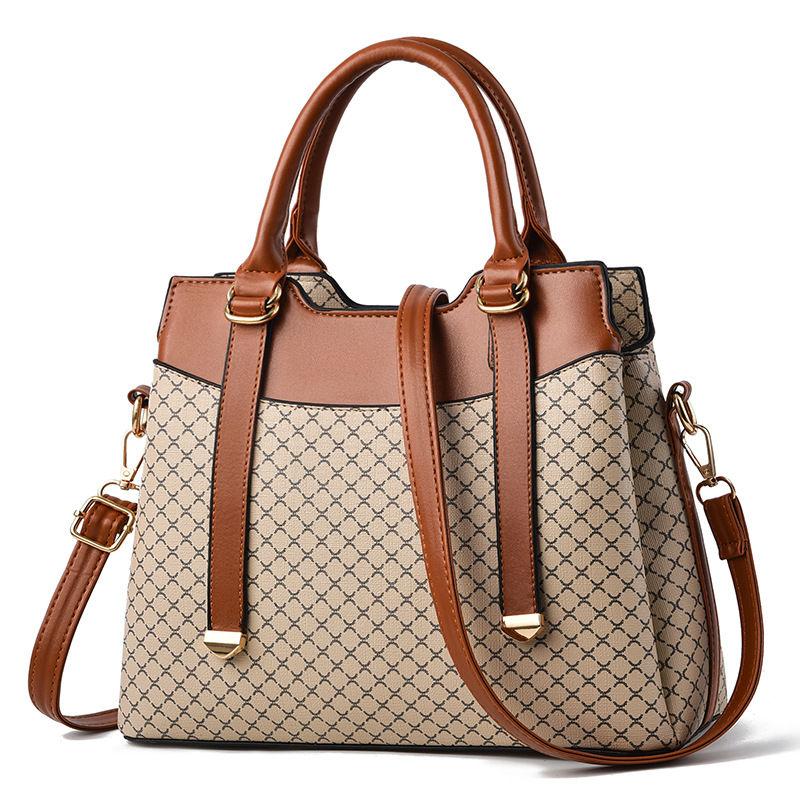 2024 New High Quality Handbag for Women: Contrasting Colors and Large Capacity Crossbody Bag