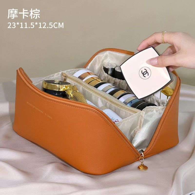 Korean Style Cosmetic Bag Portable Large Capacity High Sense Internet Celebrity 2024 New Travel Cosmetics Wash Bag