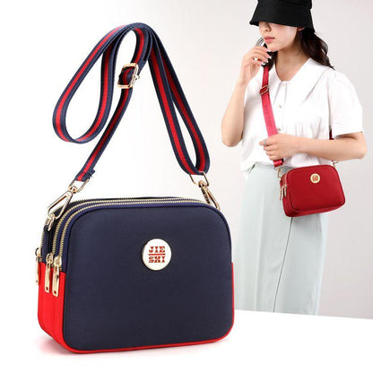 Mobile Phone Bag Coin Purse Oxford Cloth Crossbody Bag Female Waterproof Nylon Multi-Layer Messenger Bag Female High-End Canvas Bag Stylish Bag