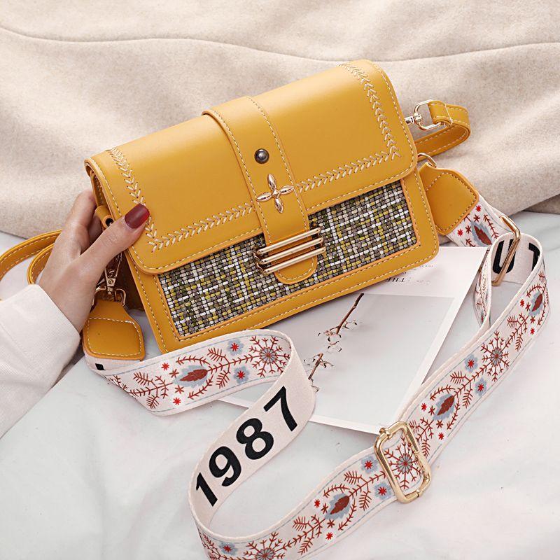 2024 new style small square bag fashion new fashion versatile simple single shoulder messenger bag temperament single shoulder bag high quality women's bag diagonal leather bag