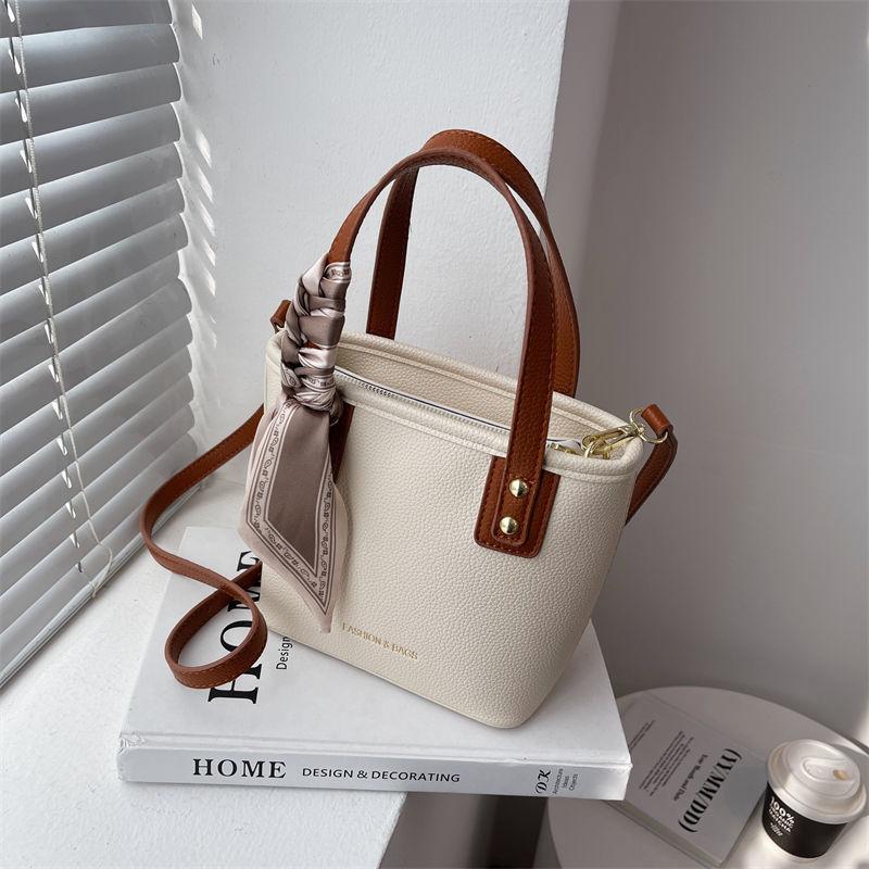 Handbag Women's 2024 New Advanced Crossbody Bag Popular Handheld Bucket Bag High Quality Women's Bag Temperament Women's Crossover Bag Simple Women's Bag